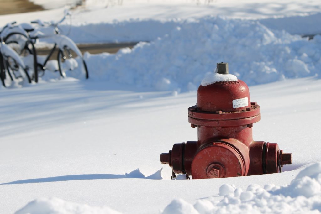 Fire hydrant in the snow